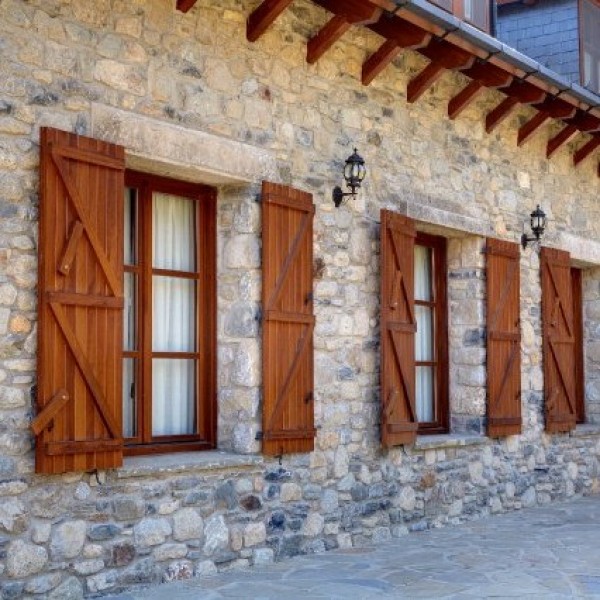 ▷ Contraventanas de Madera para Exterior, Madera Maciza