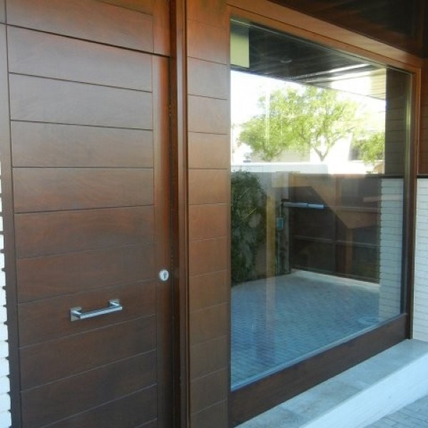 Slotted entrance door
